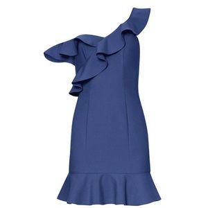 NWT LIKELY Blue Ruffle Dress Size 2